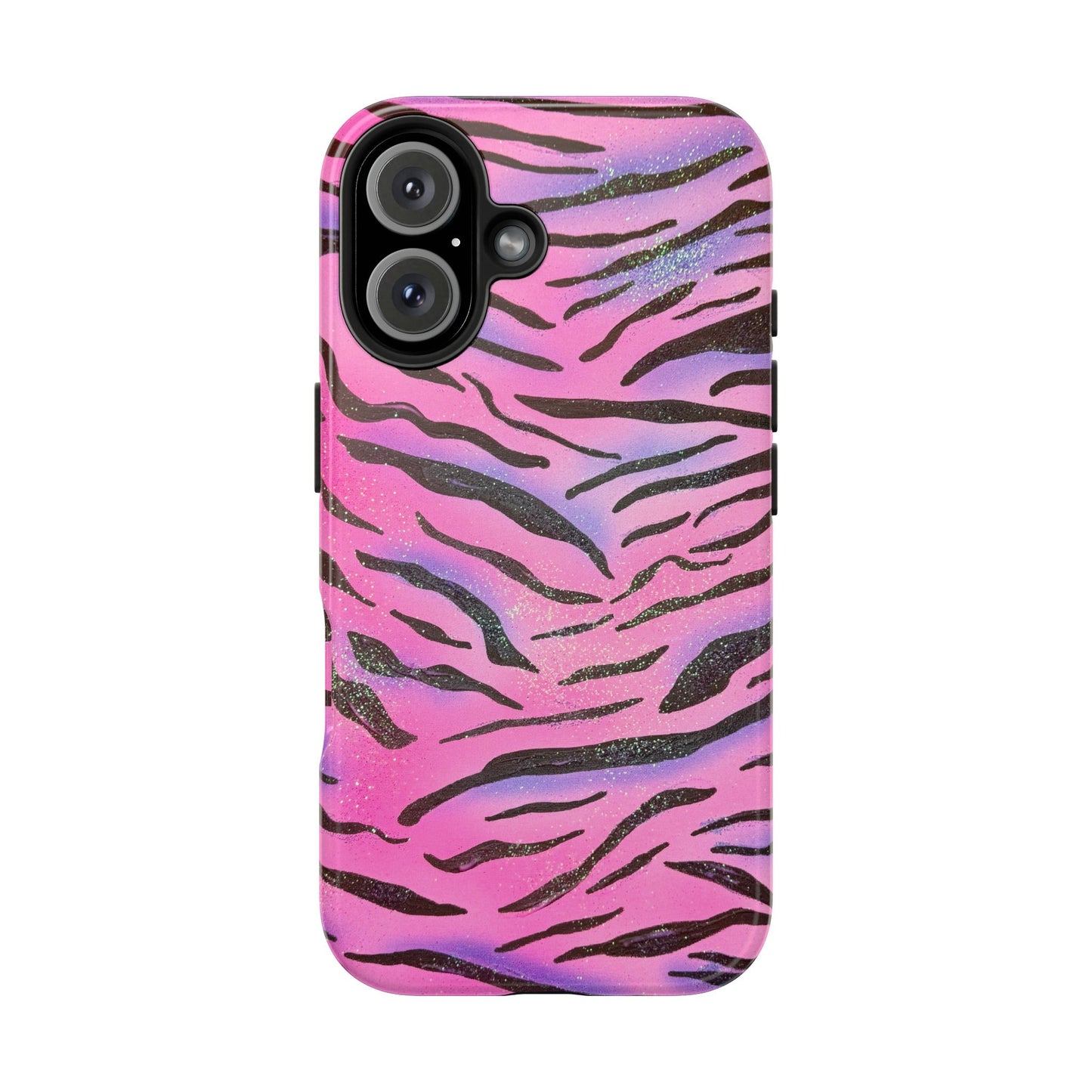 "glitter zebra" airbrush iPhone case