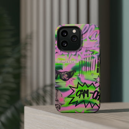 MagSafe "green camo" airbrush iPhone case