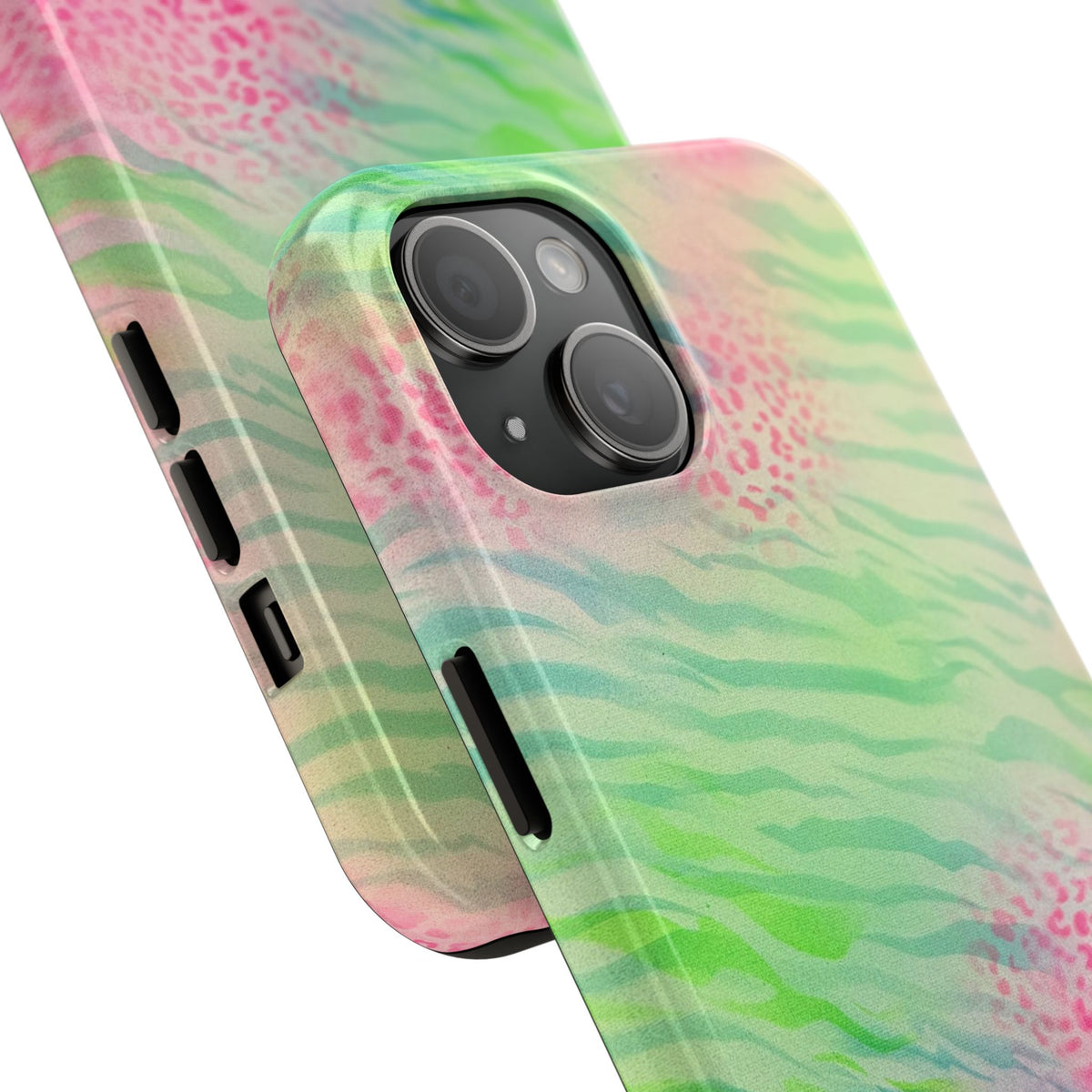 "teal cheetah" airbrush iPhone case