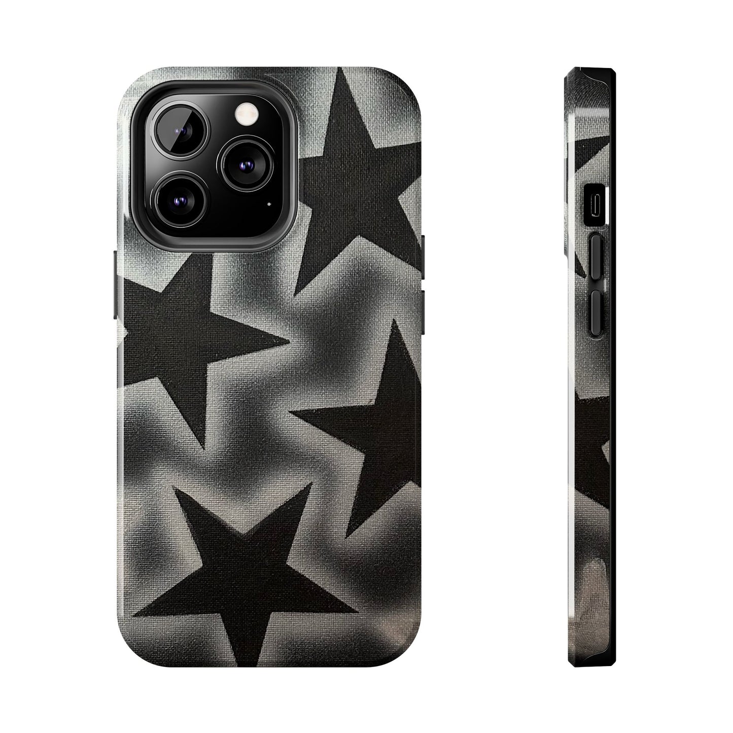 "chrome stars" airbrush iPhone case