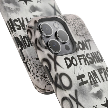 MagSafe "i am fashion" airbrush iPhone case