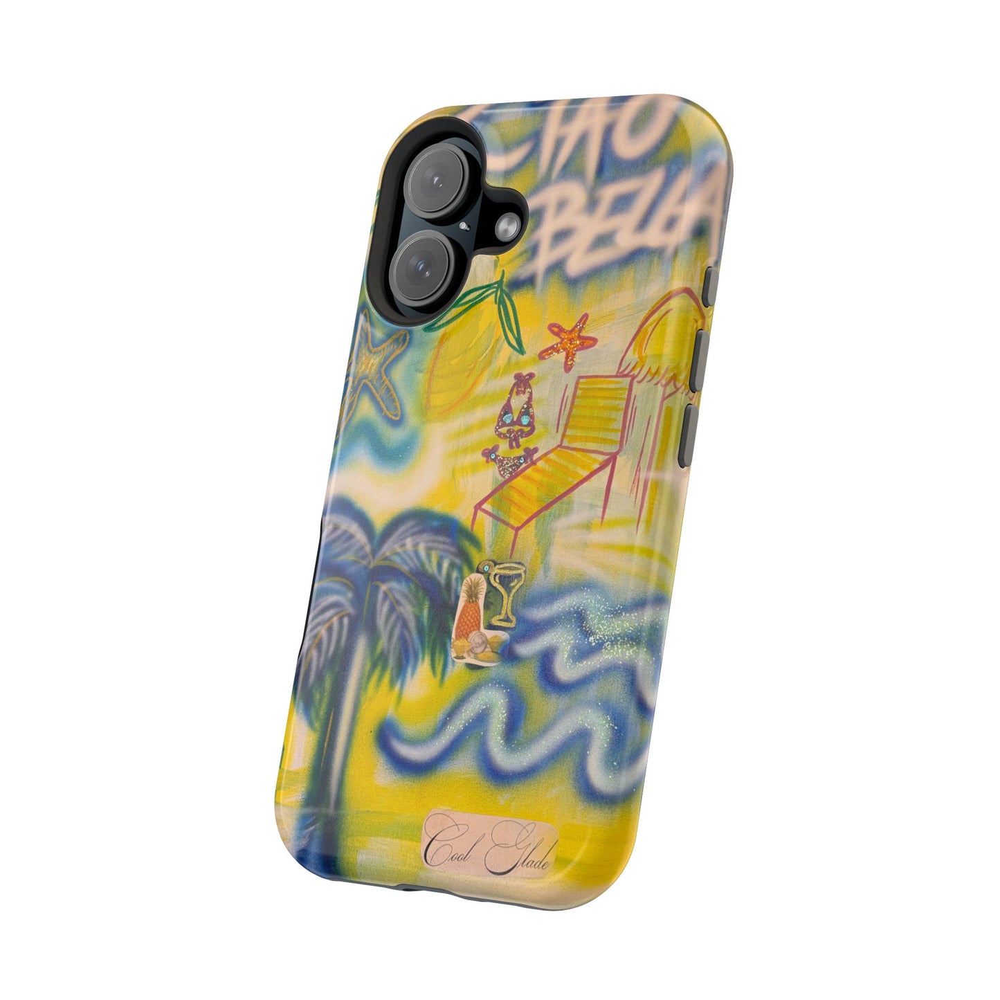 MagSafe "ciao bella" airbrush iPhone case