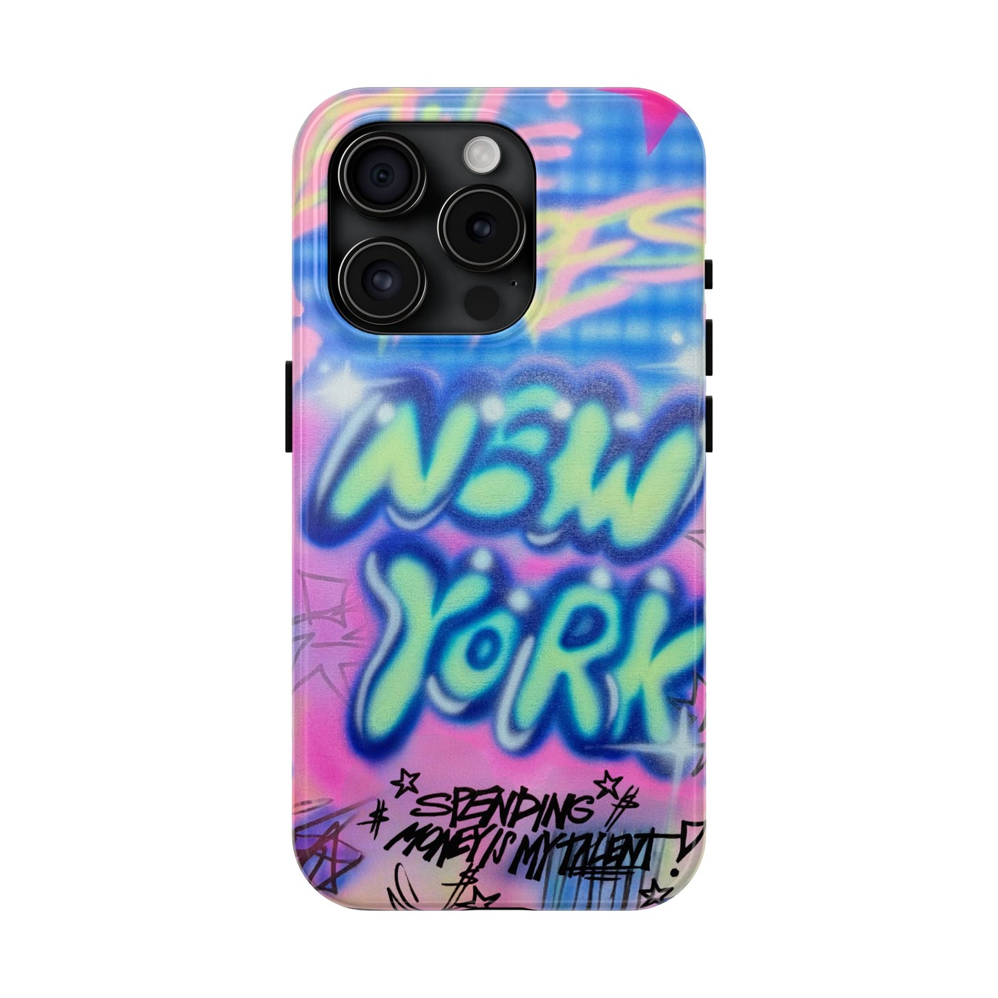 "spending money is my talent" airbrush iPhone case