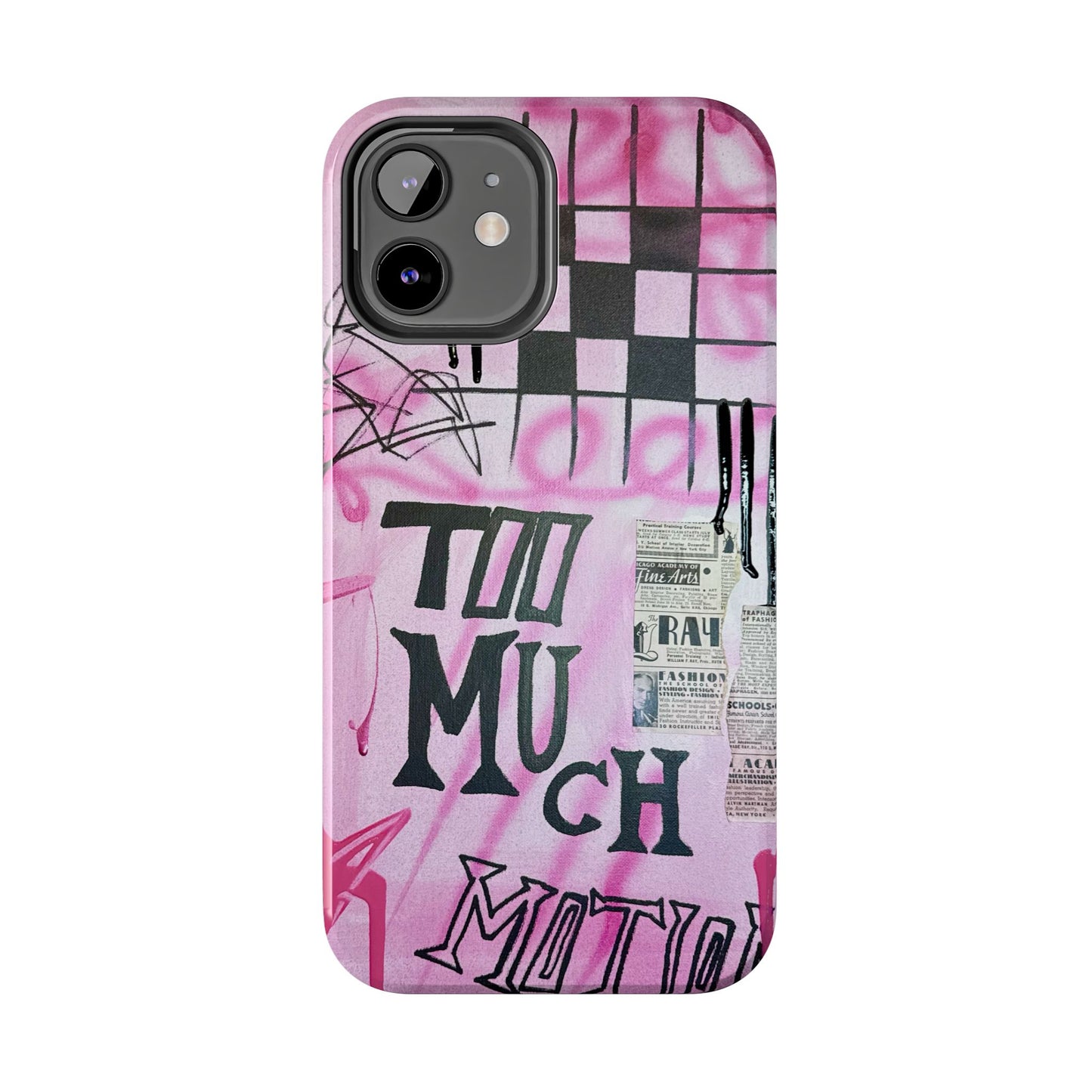 "too much motion" airbrush iPhone case