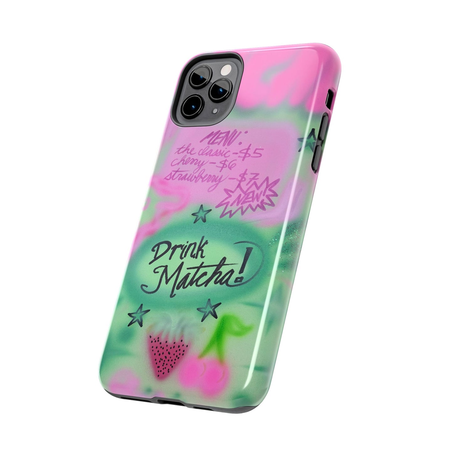 "matcha!" airbrush iPhone case