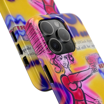 "spiraling thoughts" airbrush iPhone case