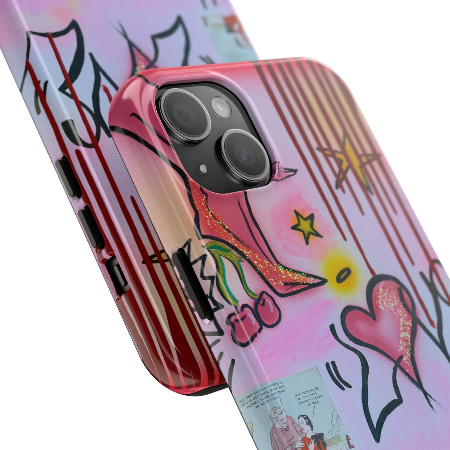 "cherry luvr" airbrush iPhone case