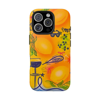 "citrus coastline" airbrush iPhone case