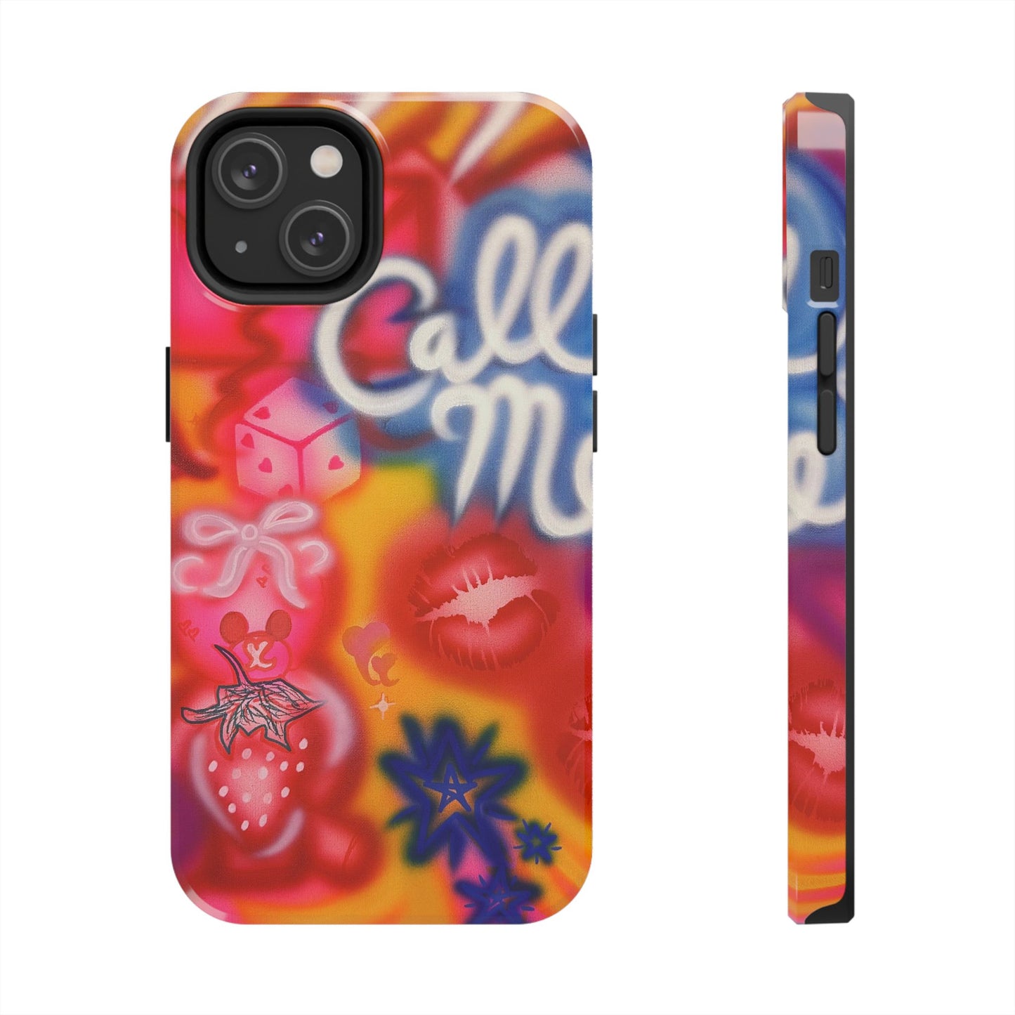 "CALL ME!" airbrush iPhone case