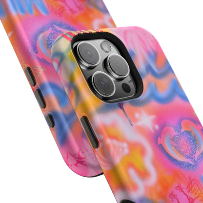 "mornings in malibu" MagSafe airbrush iPhone case