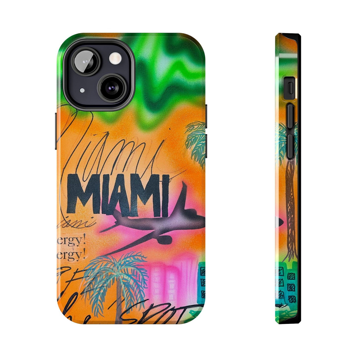 "miami, fl" airbrush iPhone case