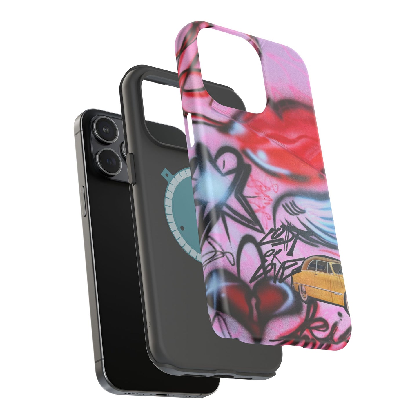 MagSafe "lust or love" airbrush iPhone case