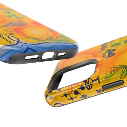 MagSafe Airbrush iPhone Hülle „citrus coastline“