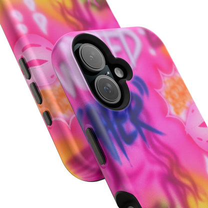 MagSafe "wanted" airbrush iPhone case