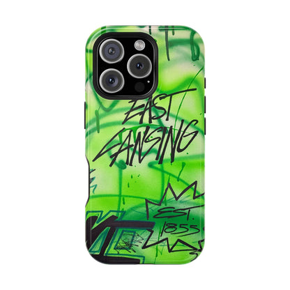 MagSafe "east lansing, mi" airbrush iPhone case