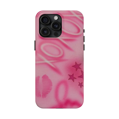 "perfectly pink" airbrush iPhone case