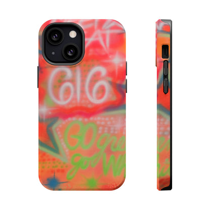 MagSafe custom @msualphaphi airbrush iPhone case