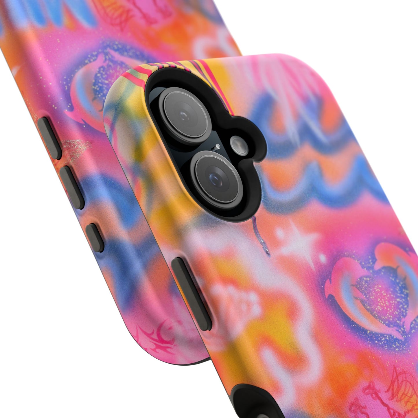 "mornings in malibu" MagSafe airbrush iPhone case