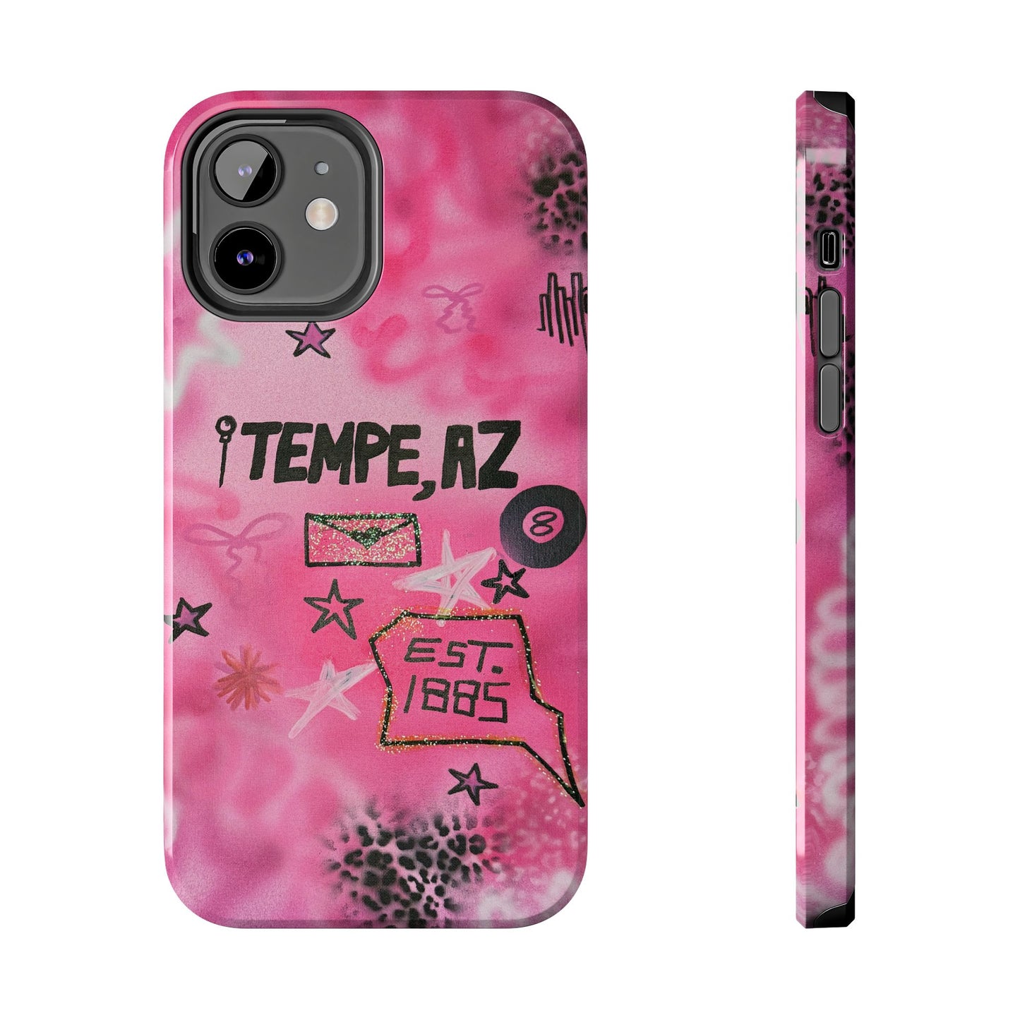 "tempe, az pt. 2" airbrush iPhone case