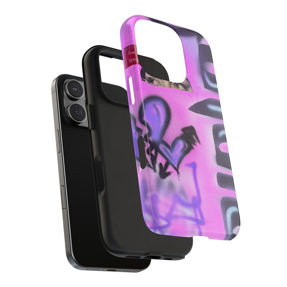 "Lila Prinzessin" Airbrush iPhone Hülle
