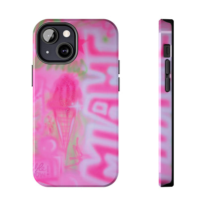 "sunset sorbet" airbrush iPhone case