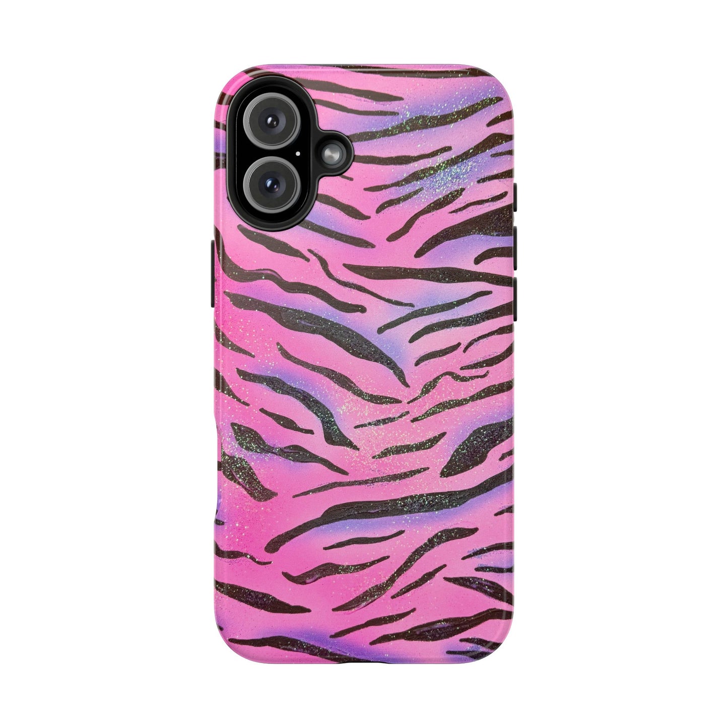 "glitter zebra" airbrush iPhone case