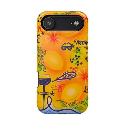 MagSafe Airbrush iPhone Hülle „citrus coastline“