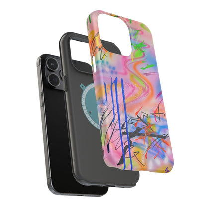 MagSafe "neon haze" airbrush iPhone case