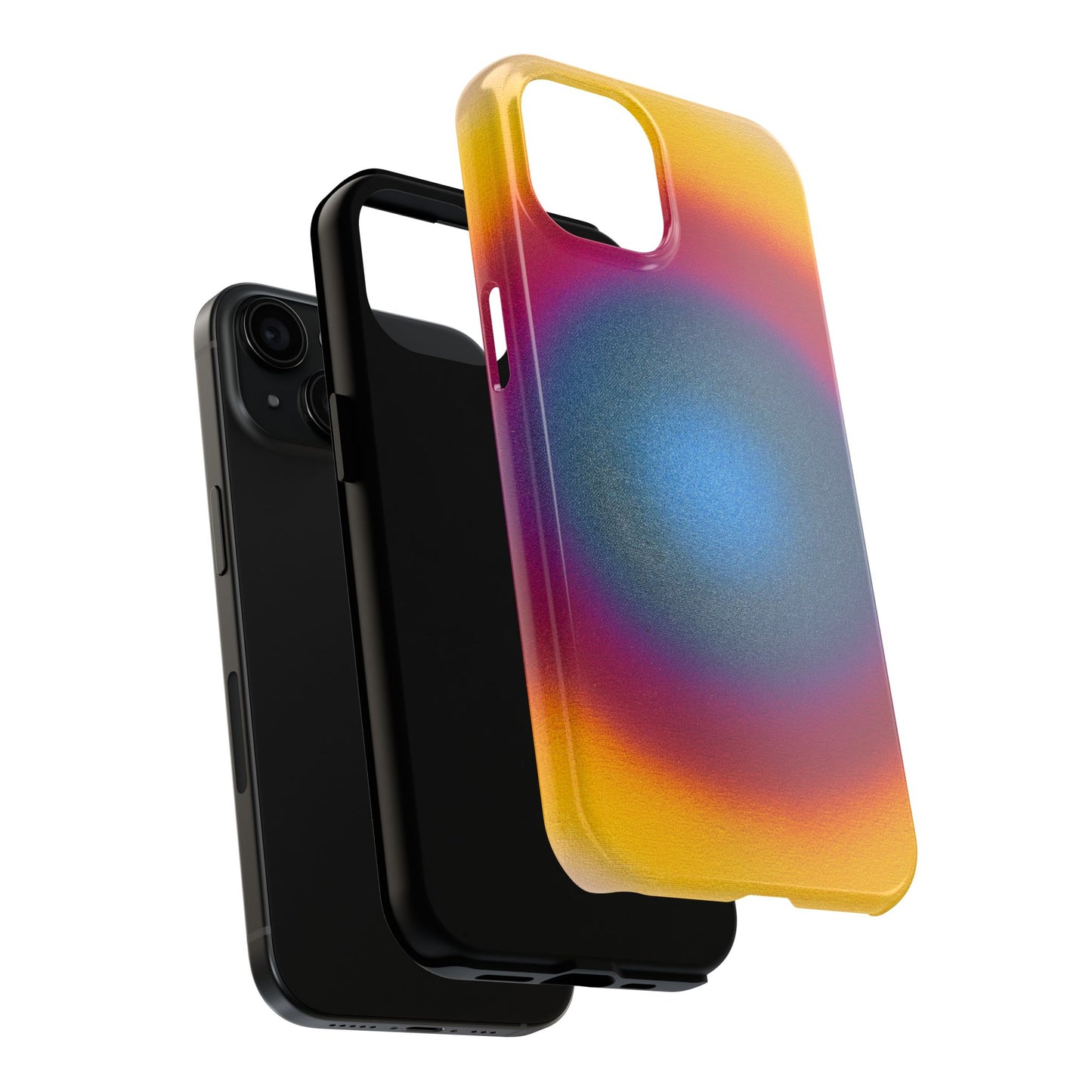 "blue raspberry aura" airbrush iPhone case