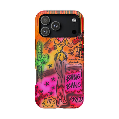 MagSafe "wild, wild west" airbrush iPhone case