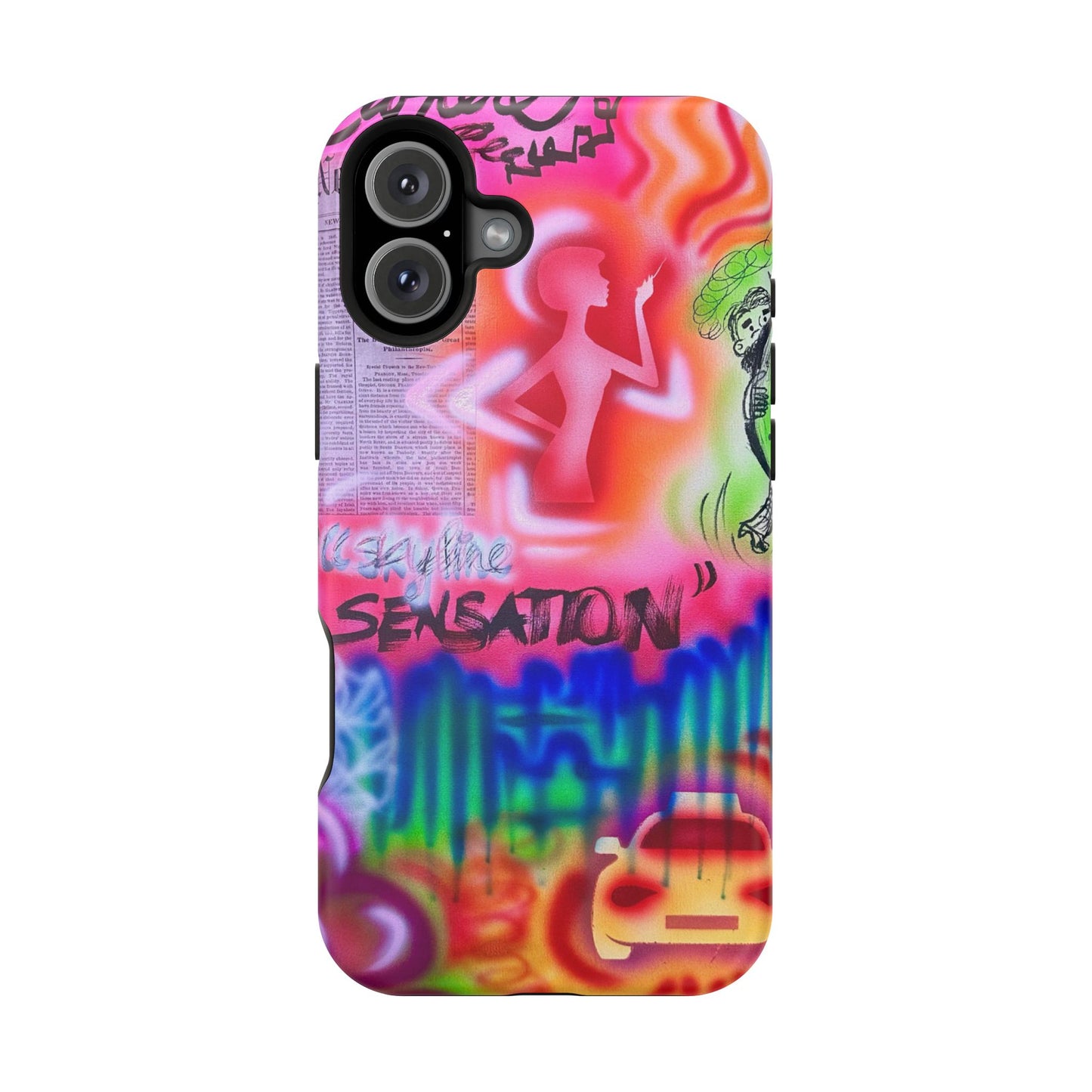 MagSafe "skyline sensation" airbrush iPhone case