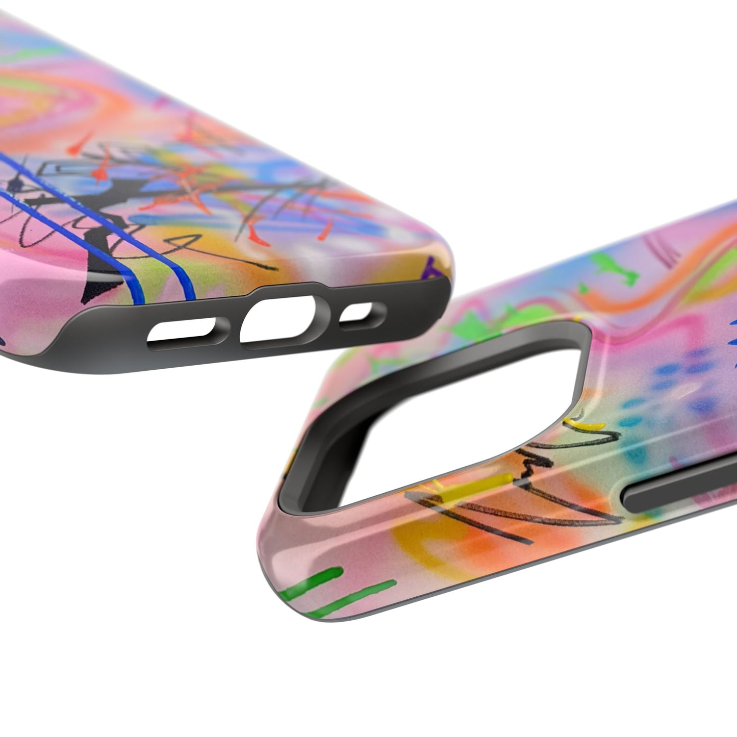 MagSafe "neon haze" airbrush iPhone case