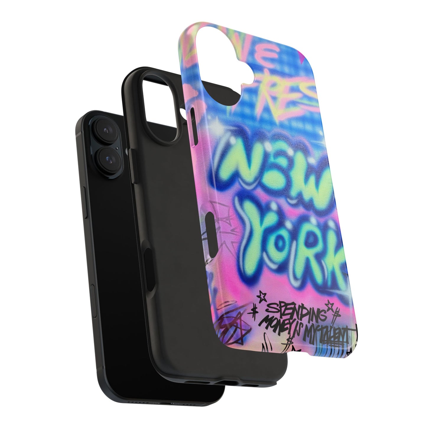 "spending money is my talent" airbrush iPhone case