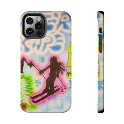 "winter escape" airbrush iPhone case