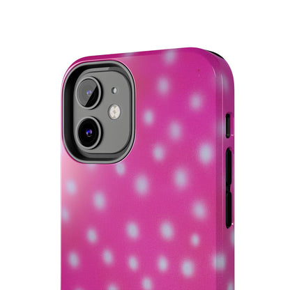 "bubblegum polka dot" airbrush iPhone case