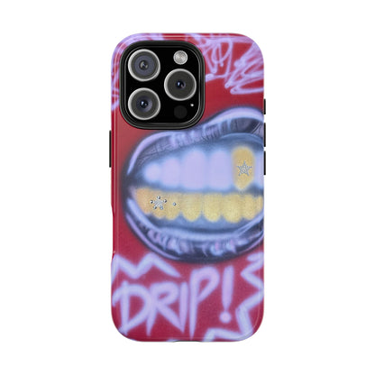 "tooth drip" airbrush iPhone case