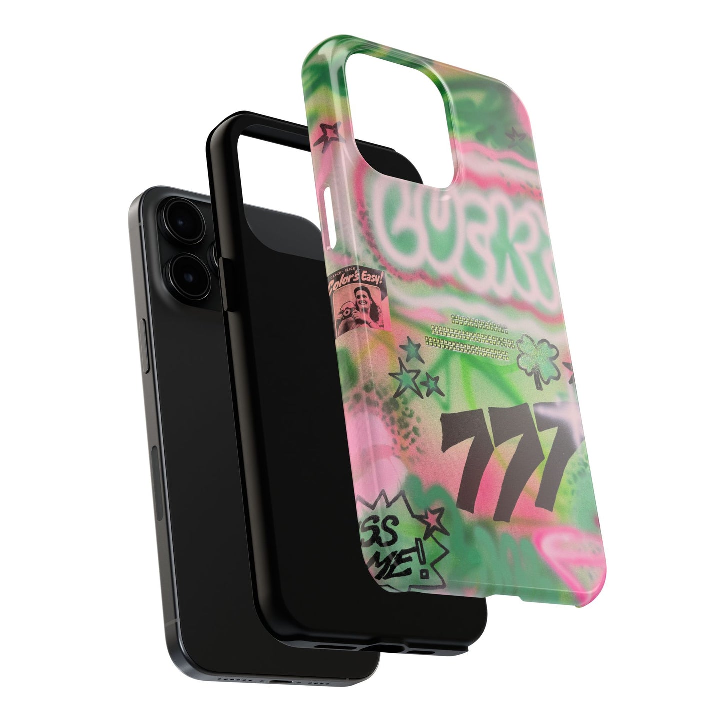 "so lucky" airbrush iPhone case