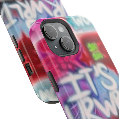 MagSafe „its ur WRLD“ Airbrush iPhone Hülle