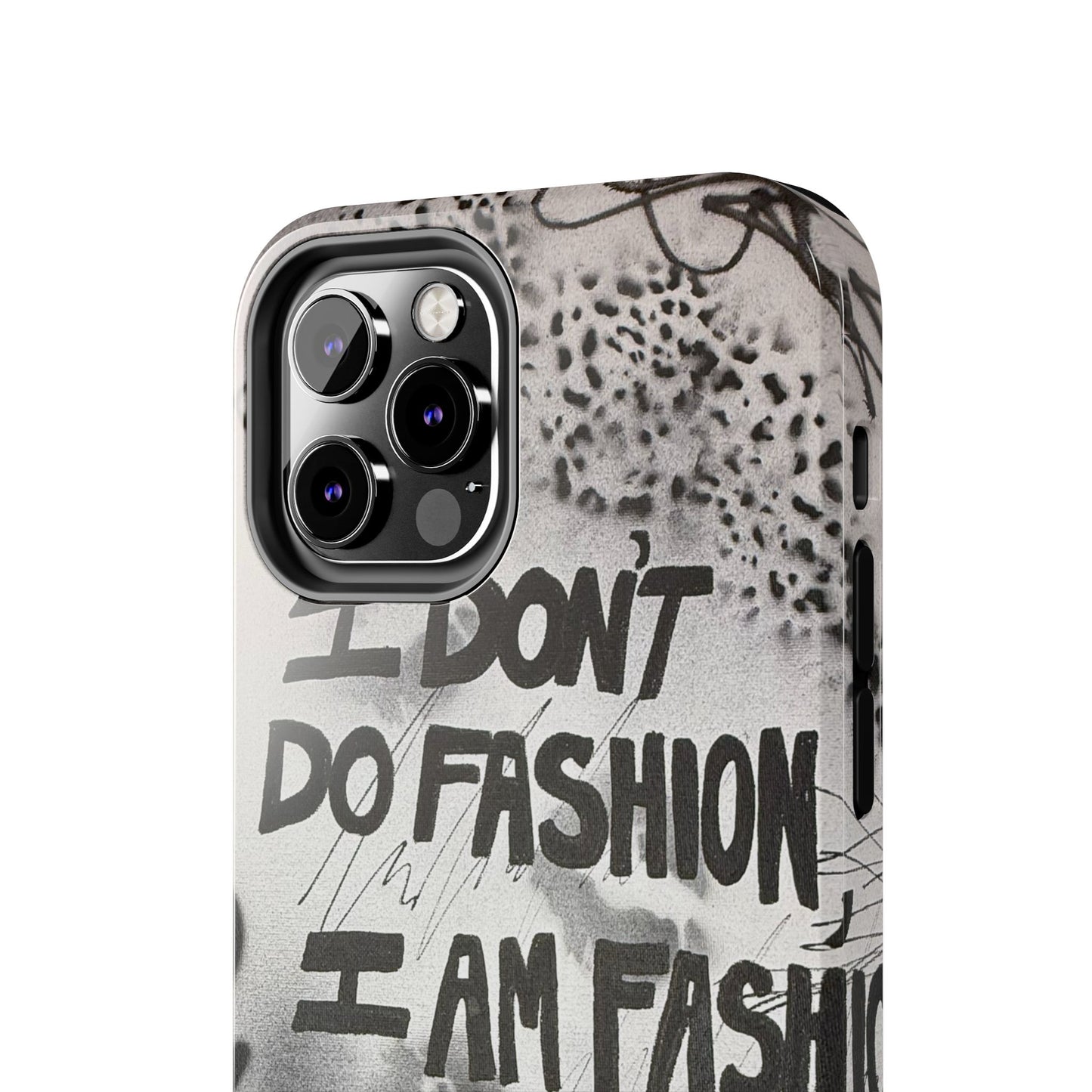 "i am fashion" airbrush iPhone case