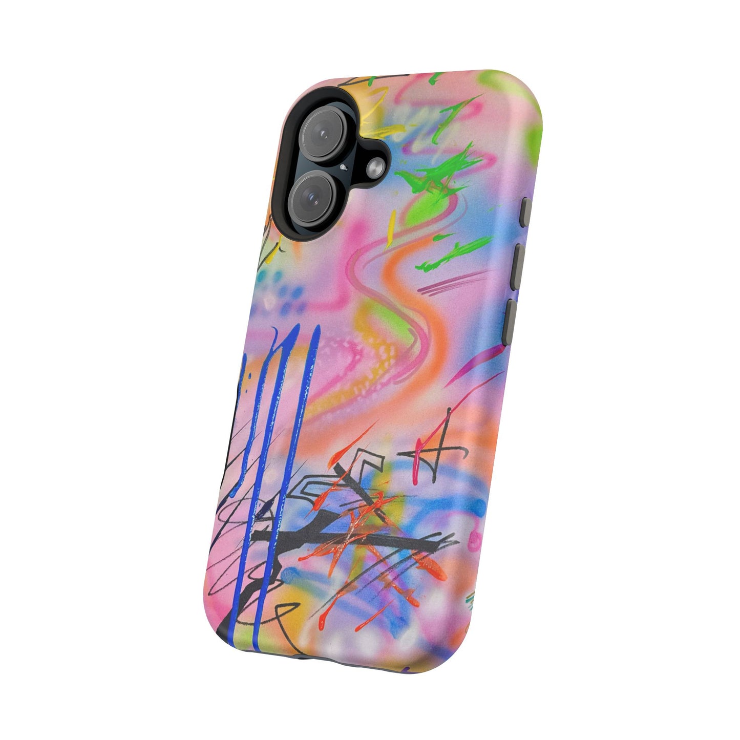 MagSafe "neon haze" airbrush iPhone case