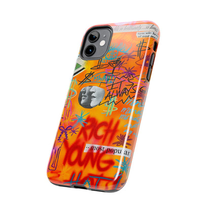 "young, rich, hot!" airbrush iPhone case