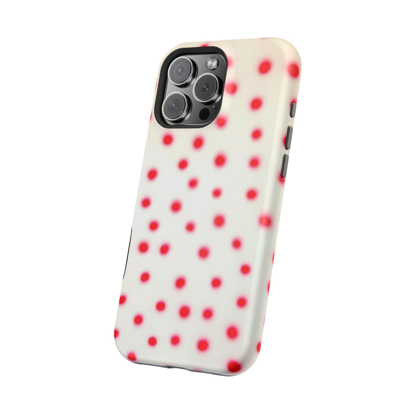 MagSafe "vanilla cherry polka dot" airbrush iPhone case