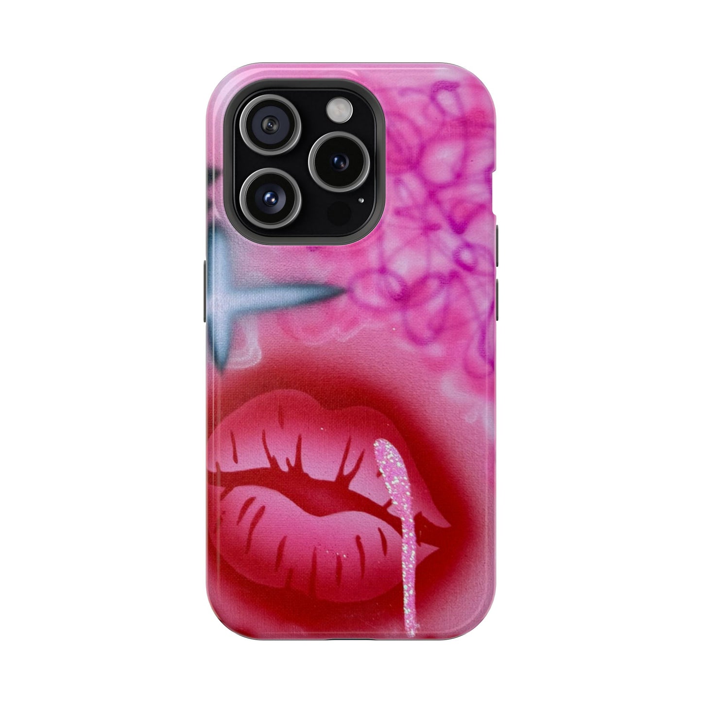 MagSafe limited edition "glitter aura" airbrush iPhone case