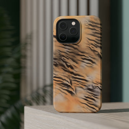 MagSafe "neutral tiger" airbrush iPhone case
