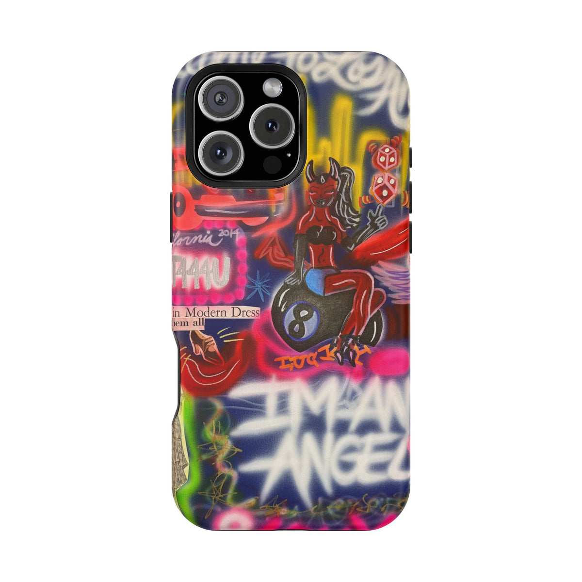 MagSafe "im an angel" airbrush iPhone case