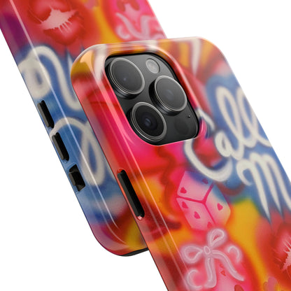 "CALL ME!" airbrush iPhone case