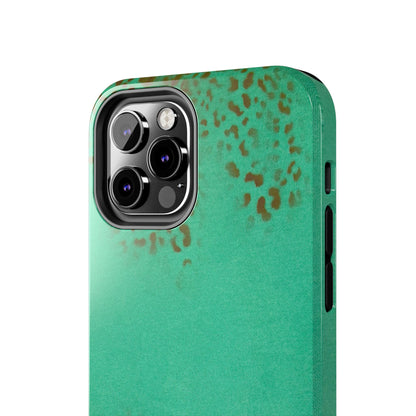 "teal cheetah" airbrush iPhone case