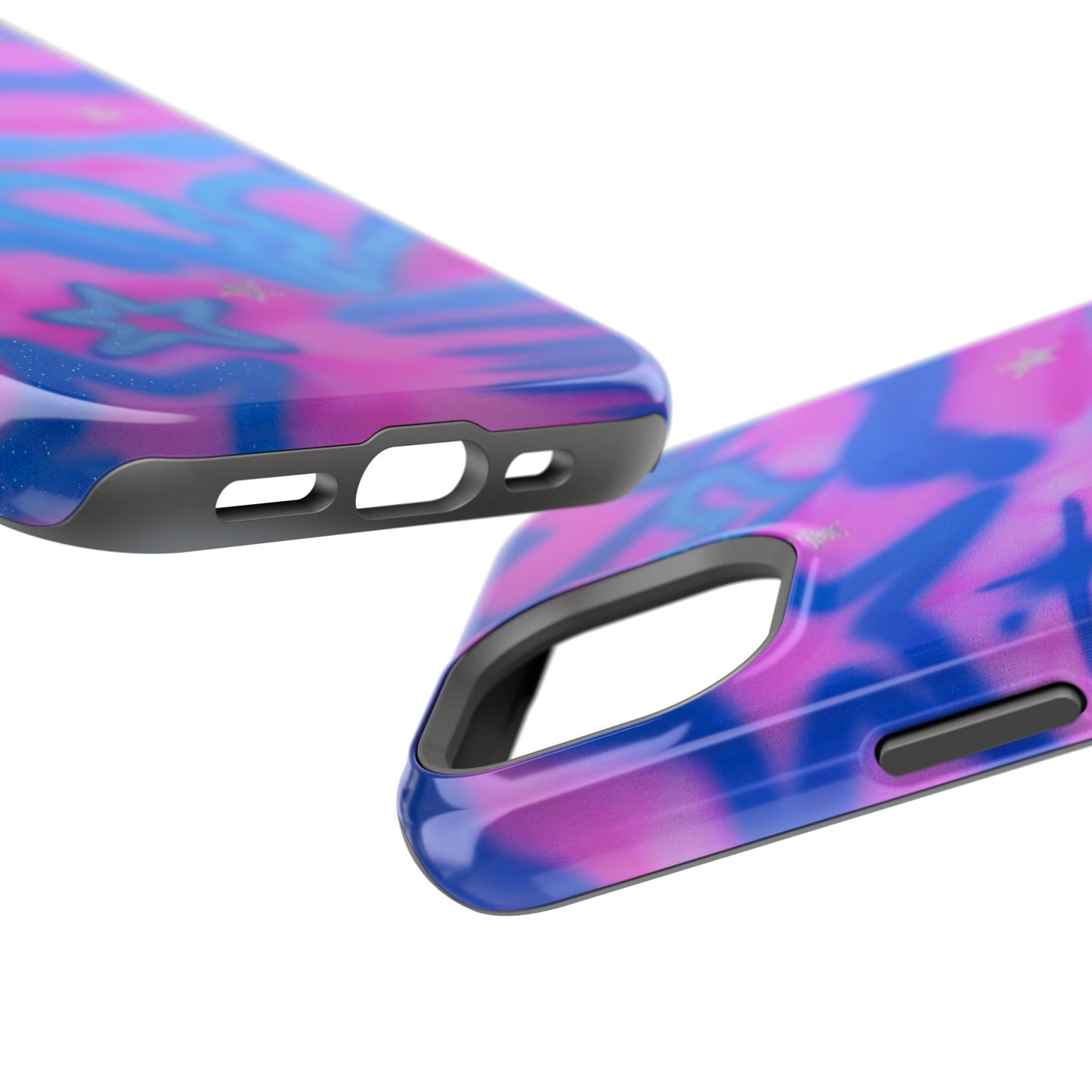 MagSafe "blue camo" airbrush iPhone case