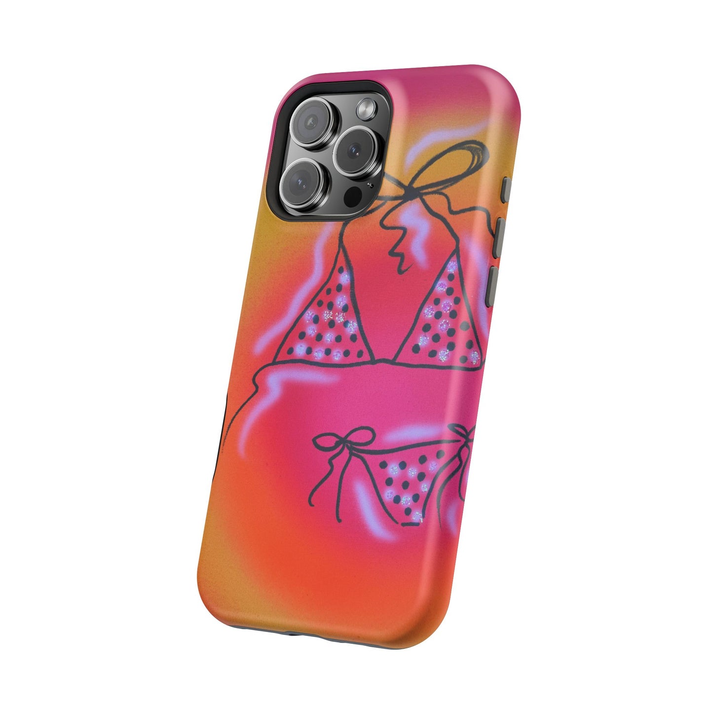 MagSafe "glitter bikini" airbrush iPhone case