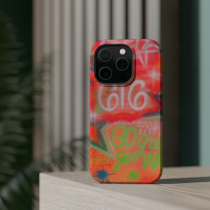 MagSafe custom @msualphaphi airbrush iPhone case